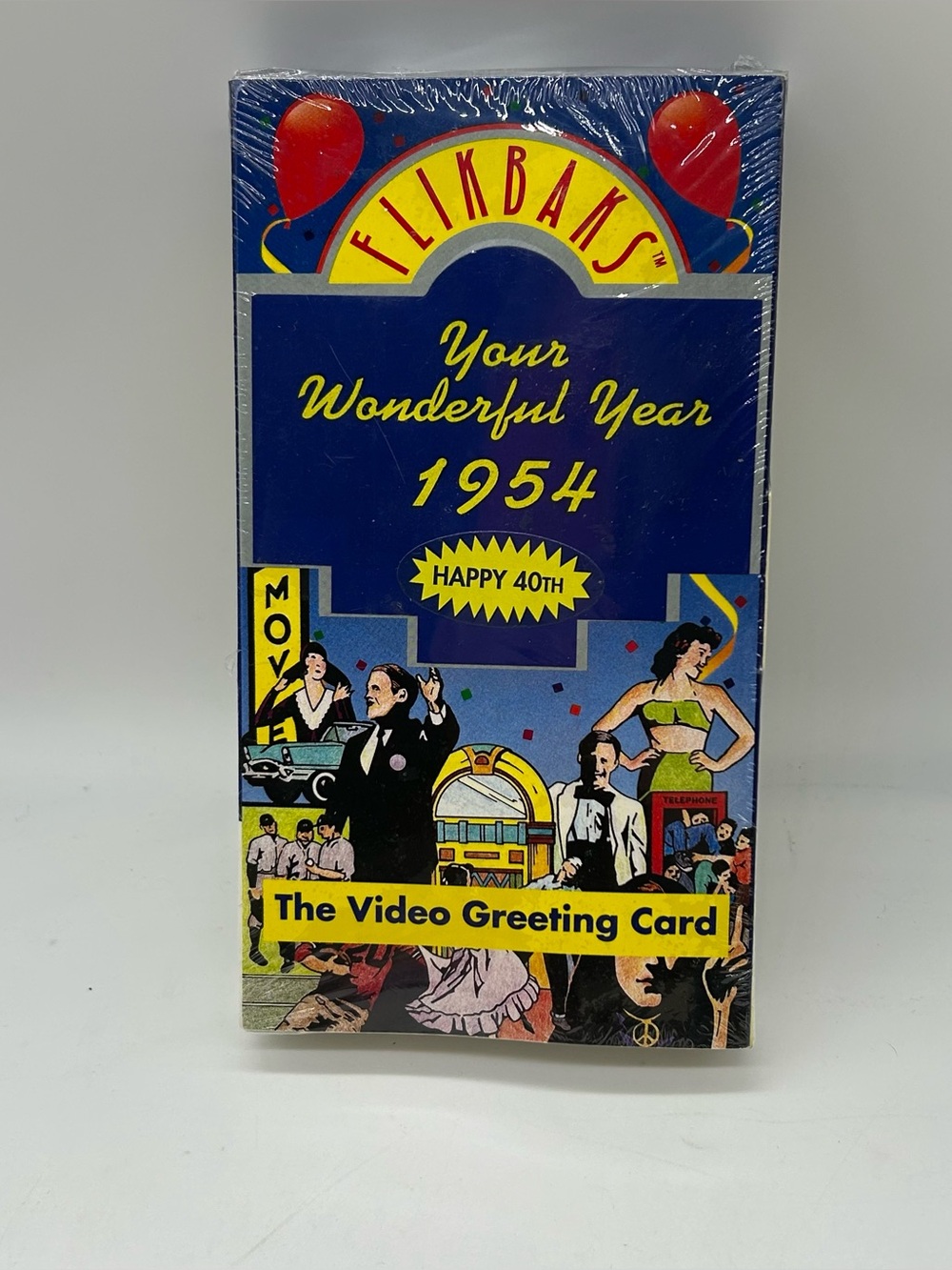 NEW Flikbak Video VHS Birthday Year 1954 Sealed